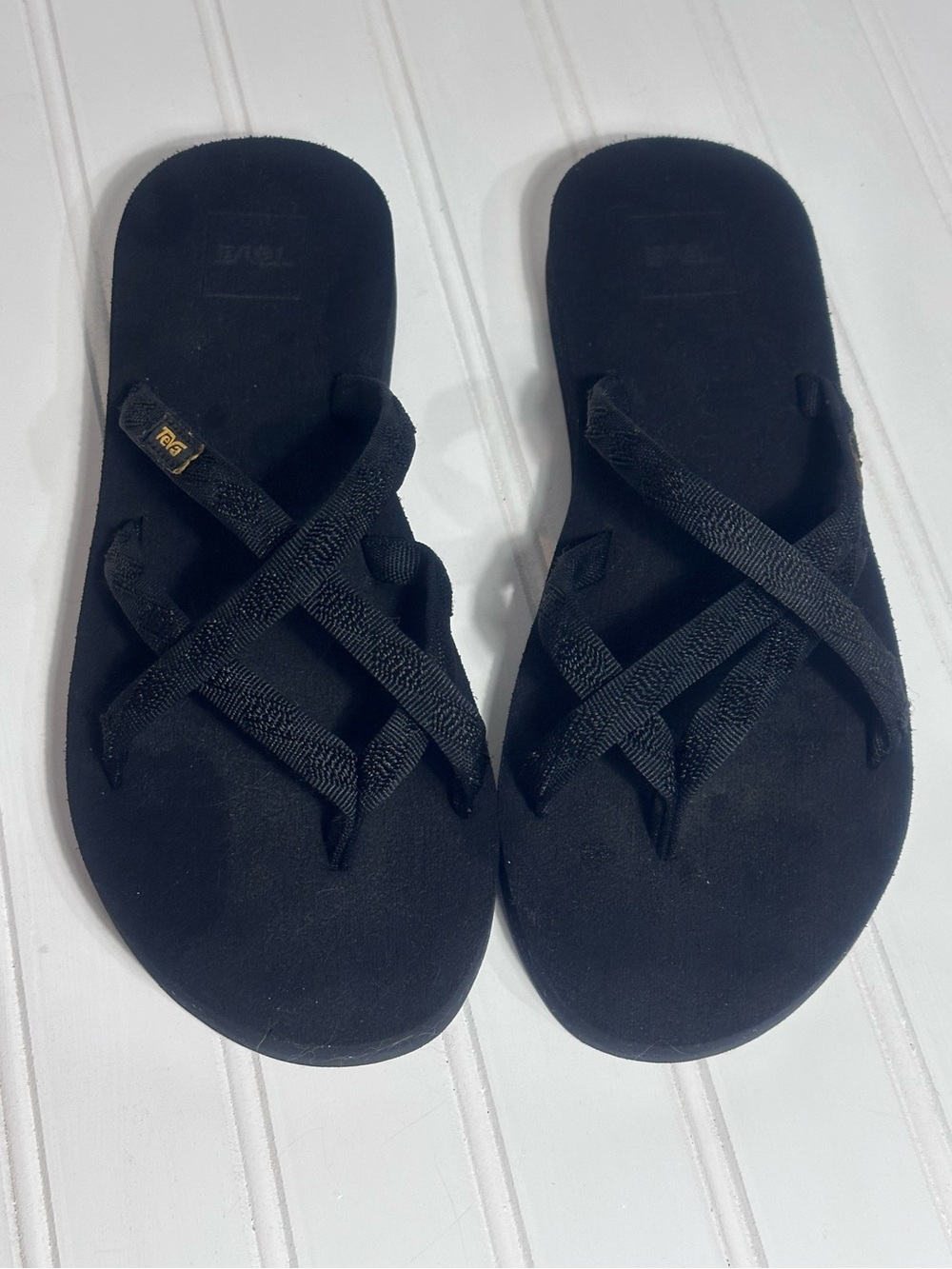 Teva black Olowahu Mush sandals women’s 8 like new